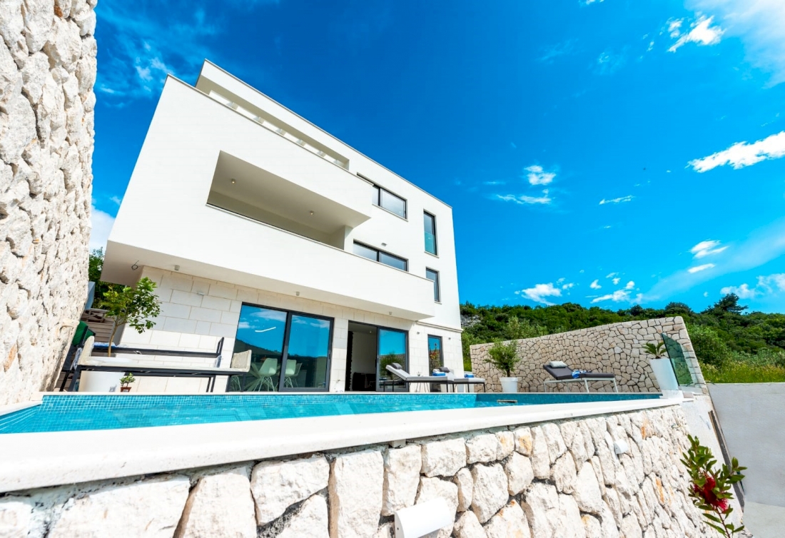 Modern villa with panoramic sea view - Dubrovnik Riviera