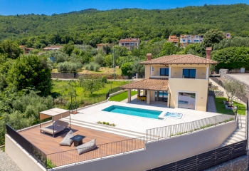 House with pool and panoramic sea view, 2nd row to the sea - Opatija Riviera